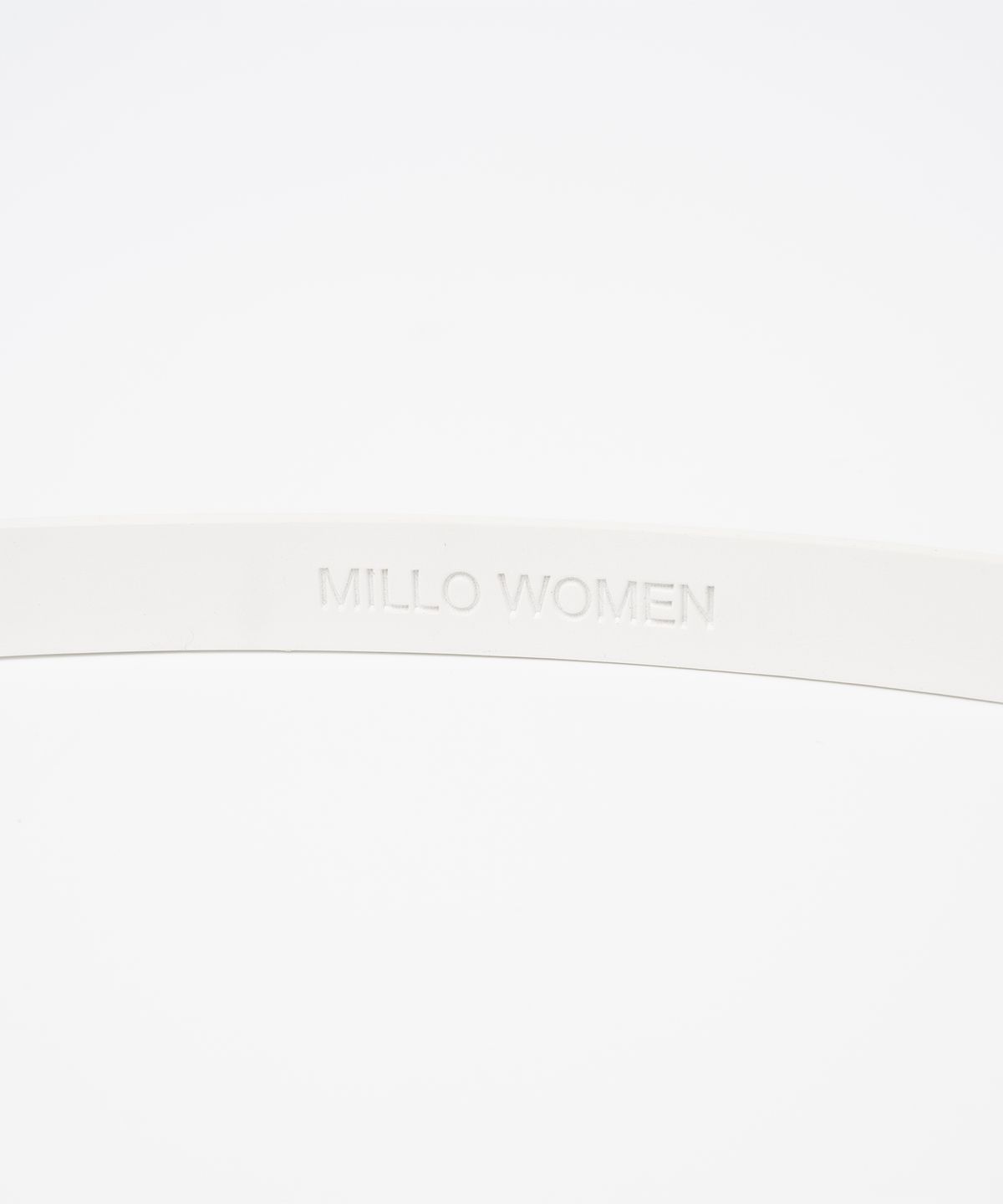 밀로 우먼(MILLO WOMEN) 스키니 레더 웨스턴 벨트 [화이트]