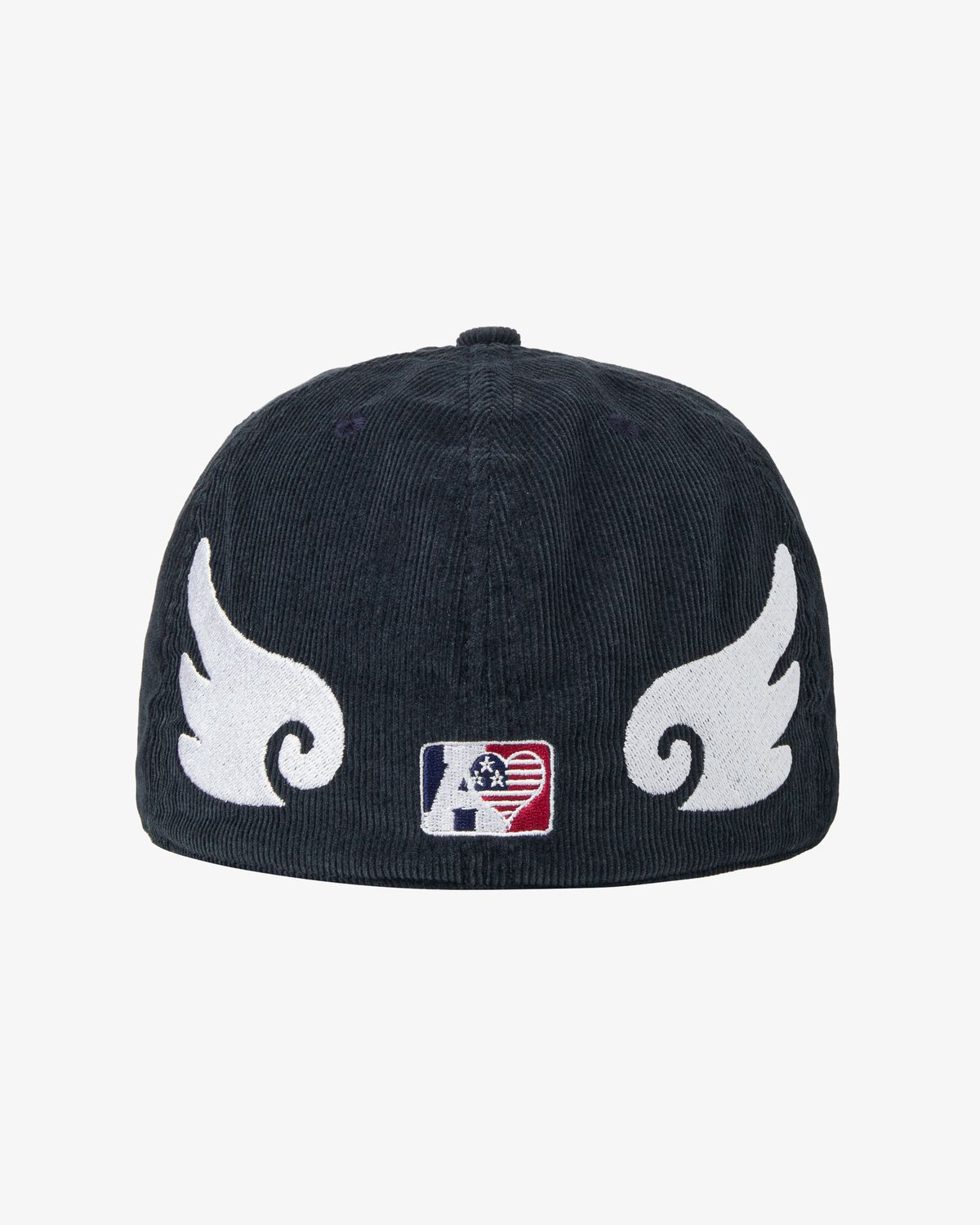 에이이에이이(AEAE) AE SYMBOL CORDUROY ANGEL WING CAP [NAVY]