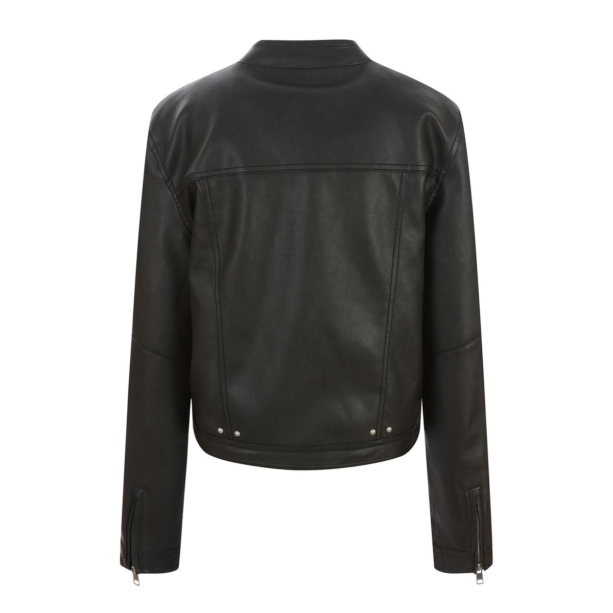 라라폭스(LALAFOX) VEGAN LEATHER JACKET BLACK 비건 레더자켓 BR4LJ001