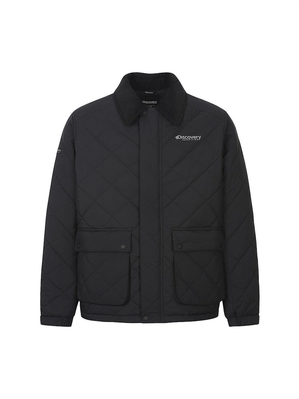 디스커버리 익스페디션(DISCOVERY EXPEDITION) 남성 퀼팅 사파리 워크 자켓 (BLACK)