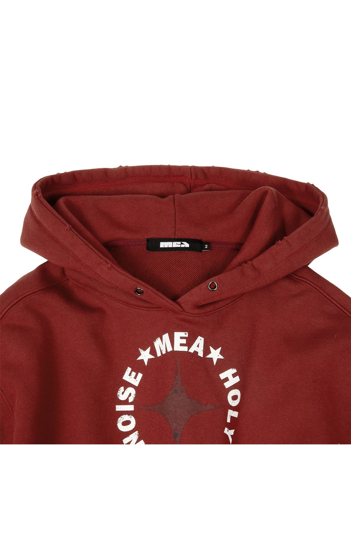 메아(MEA) DAMAGED 27 HOODIE [RED]