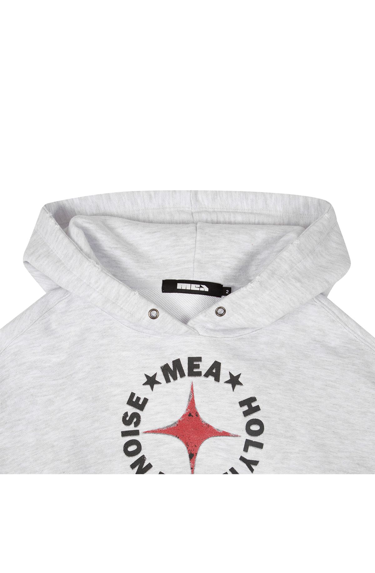 메아(MEA) DAMAGED 27 HOODIE [MELANGE GREY]