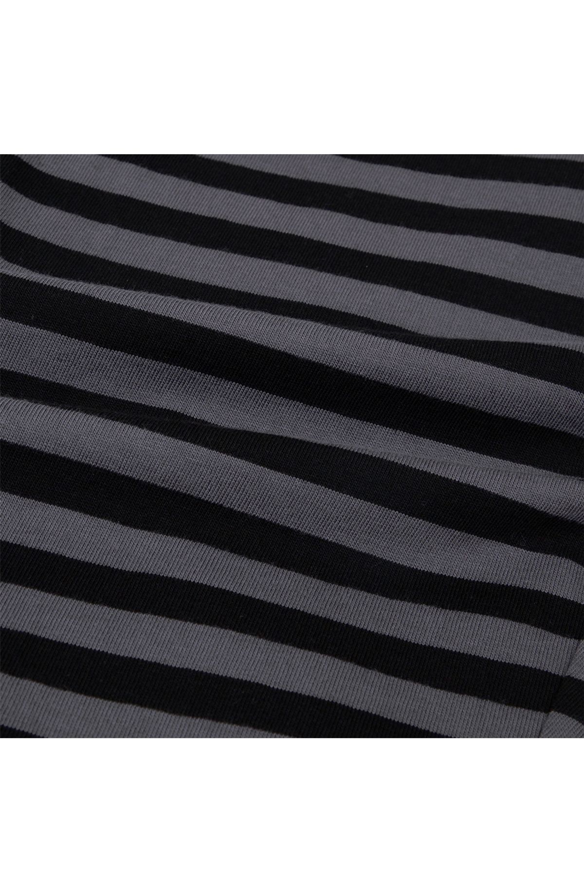 메아(MEA) LETTERING STRIPED RAGLAN TOP [MINT]
