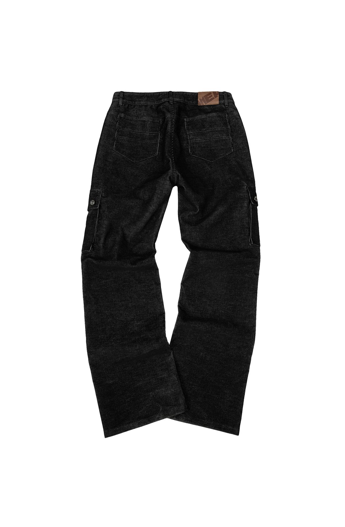 메아(MEA) CARGO BOOTCUT PANTS [BLACK]