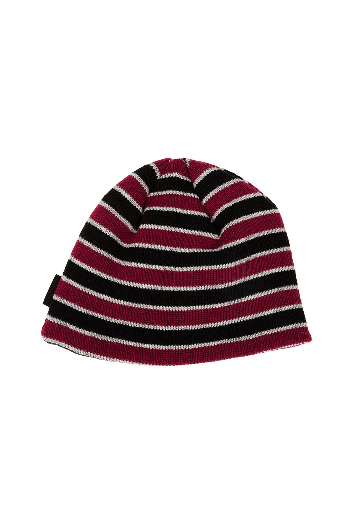 메아(MEA) STRIPED STUD BEANIE [RED]
