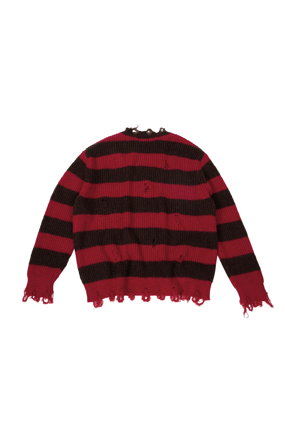 메아(MEA) VINTAGE STRIPED WOOL KNIT [RED]