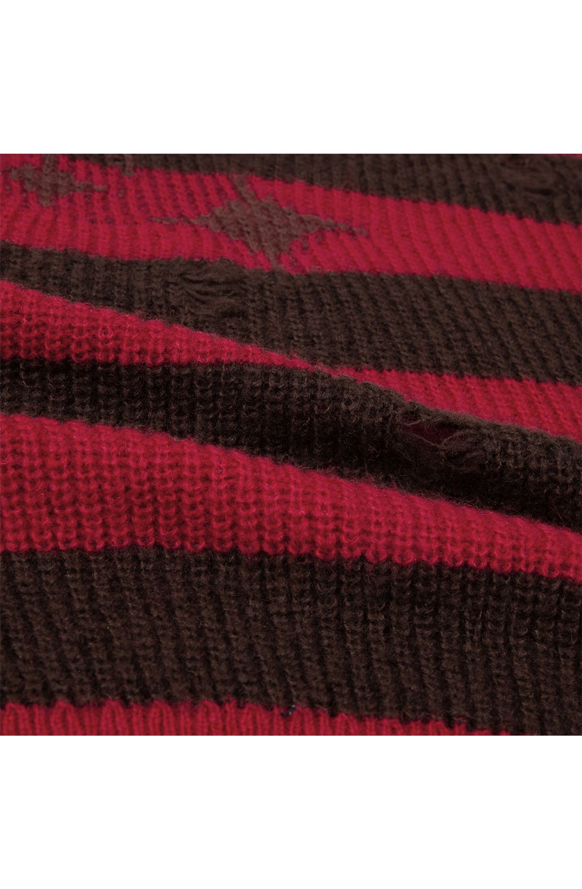 메아(MEA) VINTAGE STRIPED WOOL KNIT [RED]