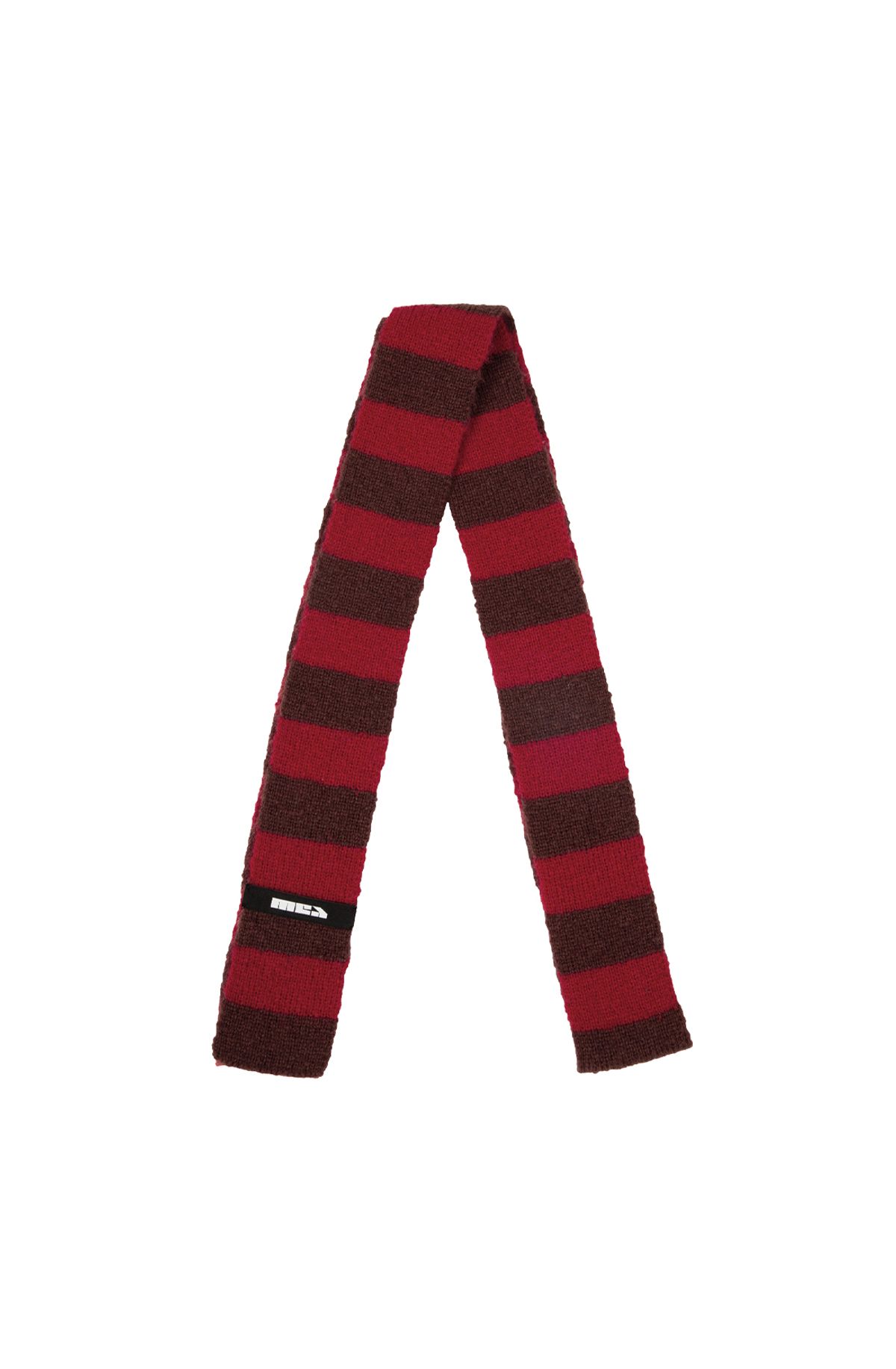 메아(MEA) STRIPED WOOL SCARF [RED]