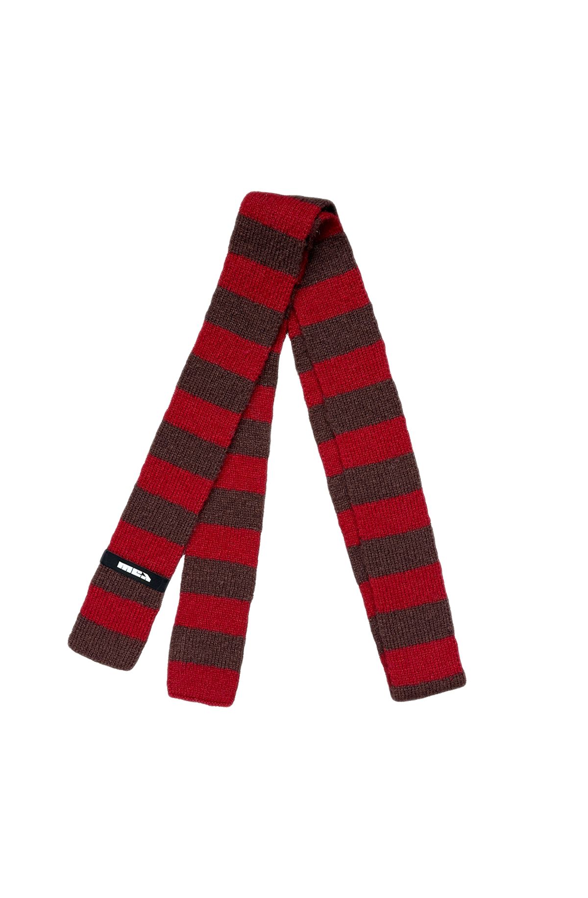 메아(MEA) STRIPED WOOL SCARF [RED]