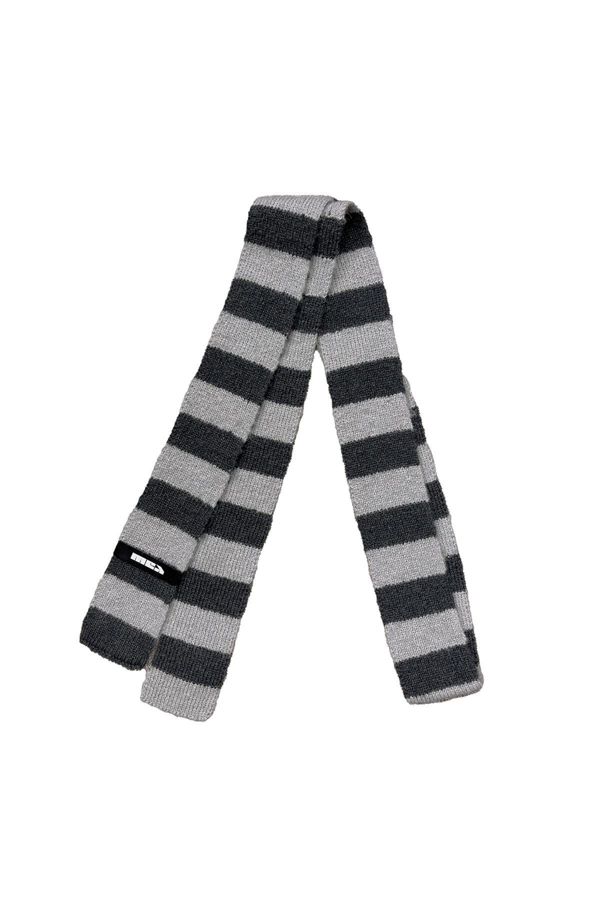 메아(MEA) STRIPED WOOL SCARF [GREY]
