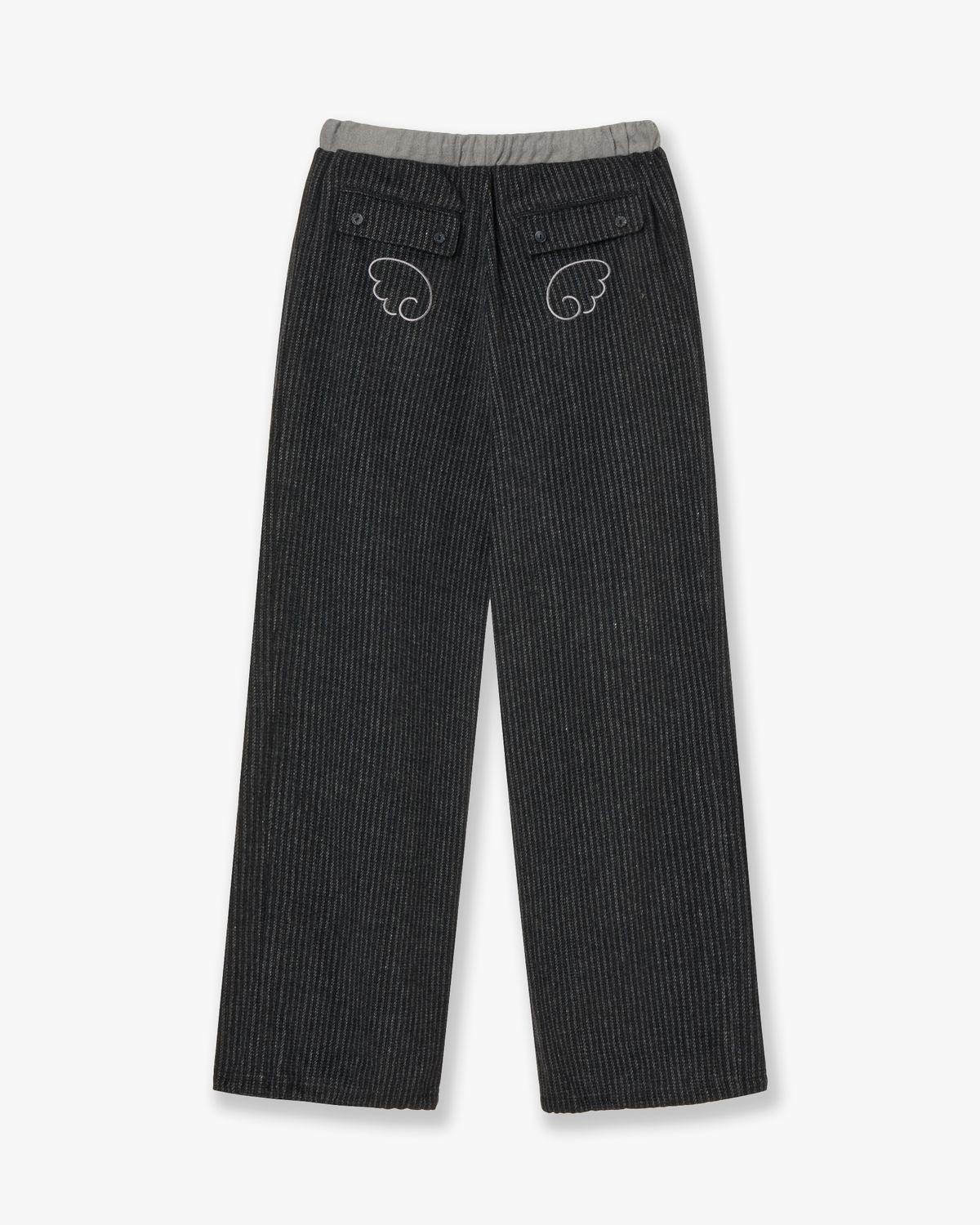 에이이에이이(AEAE) ANGEL STRIPE PANTS [BLACK]