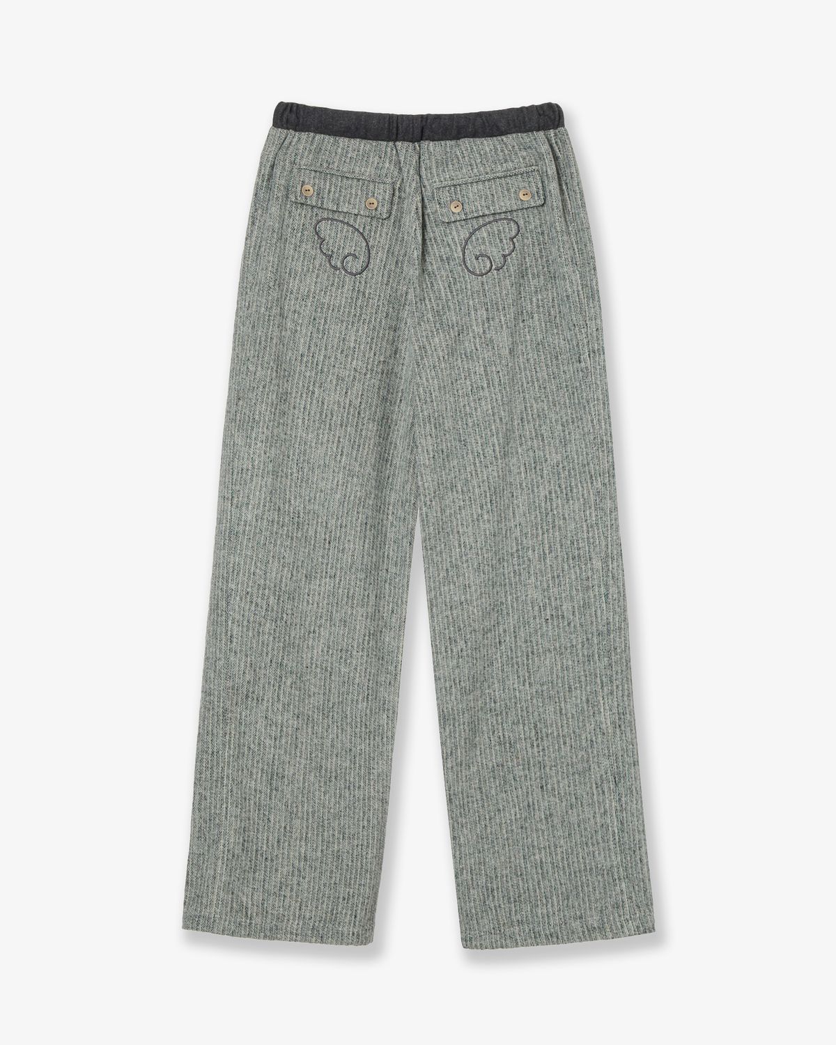 에이이에이이(AEAE) ANGEL STRIPE PANTS [GREY]