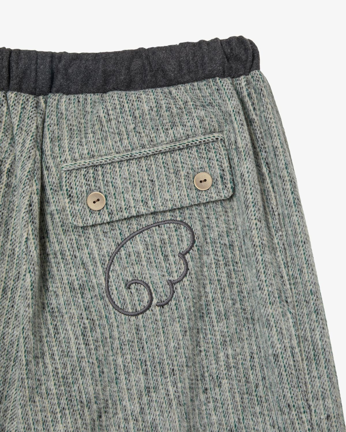 에이이에이이(AEAE) ANGEL STRIPE PANTS [GREY]