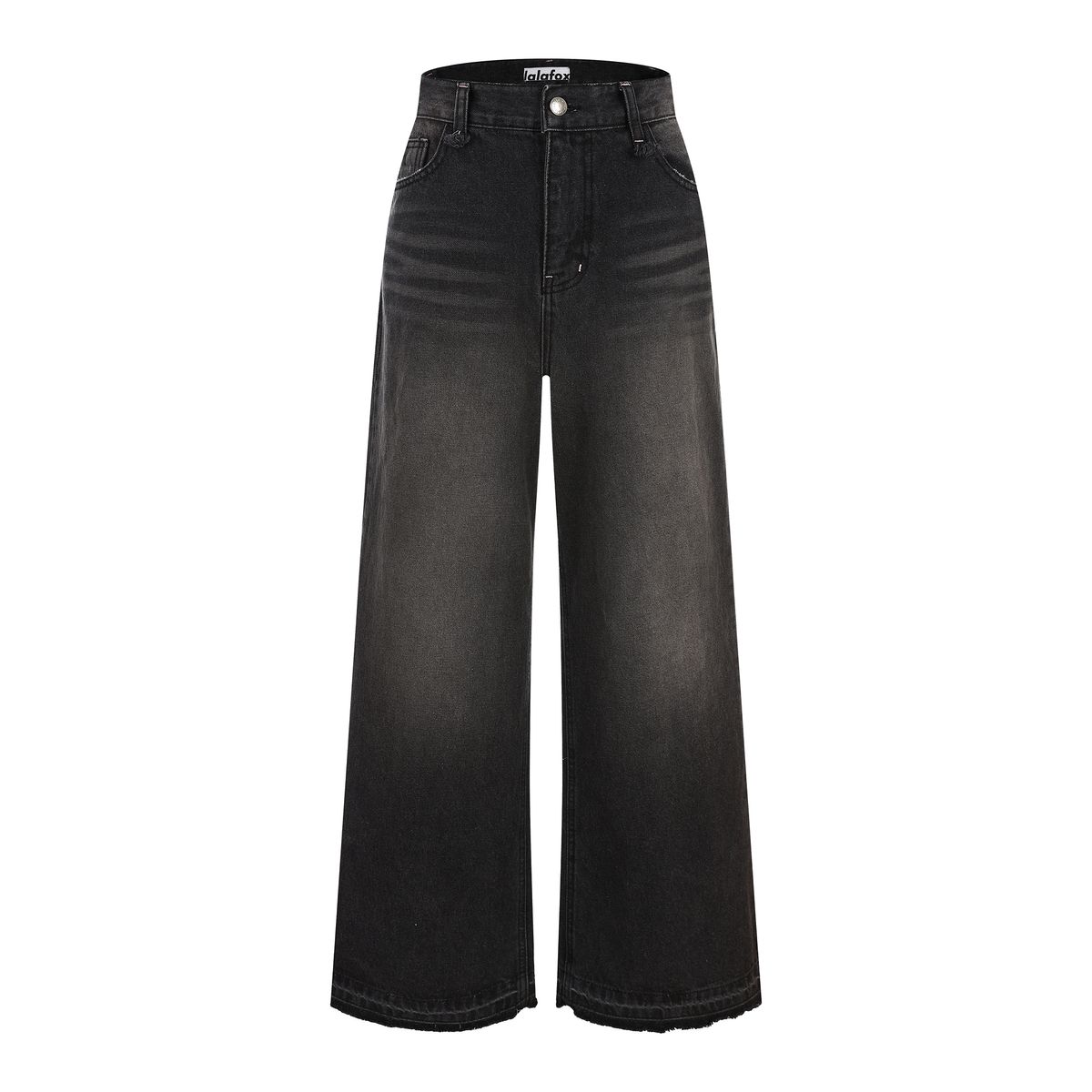 라라폭스(LALAFOX) WASHING WIDE DENIM PANTS BLACK 데님 팬츠 BR4DP004