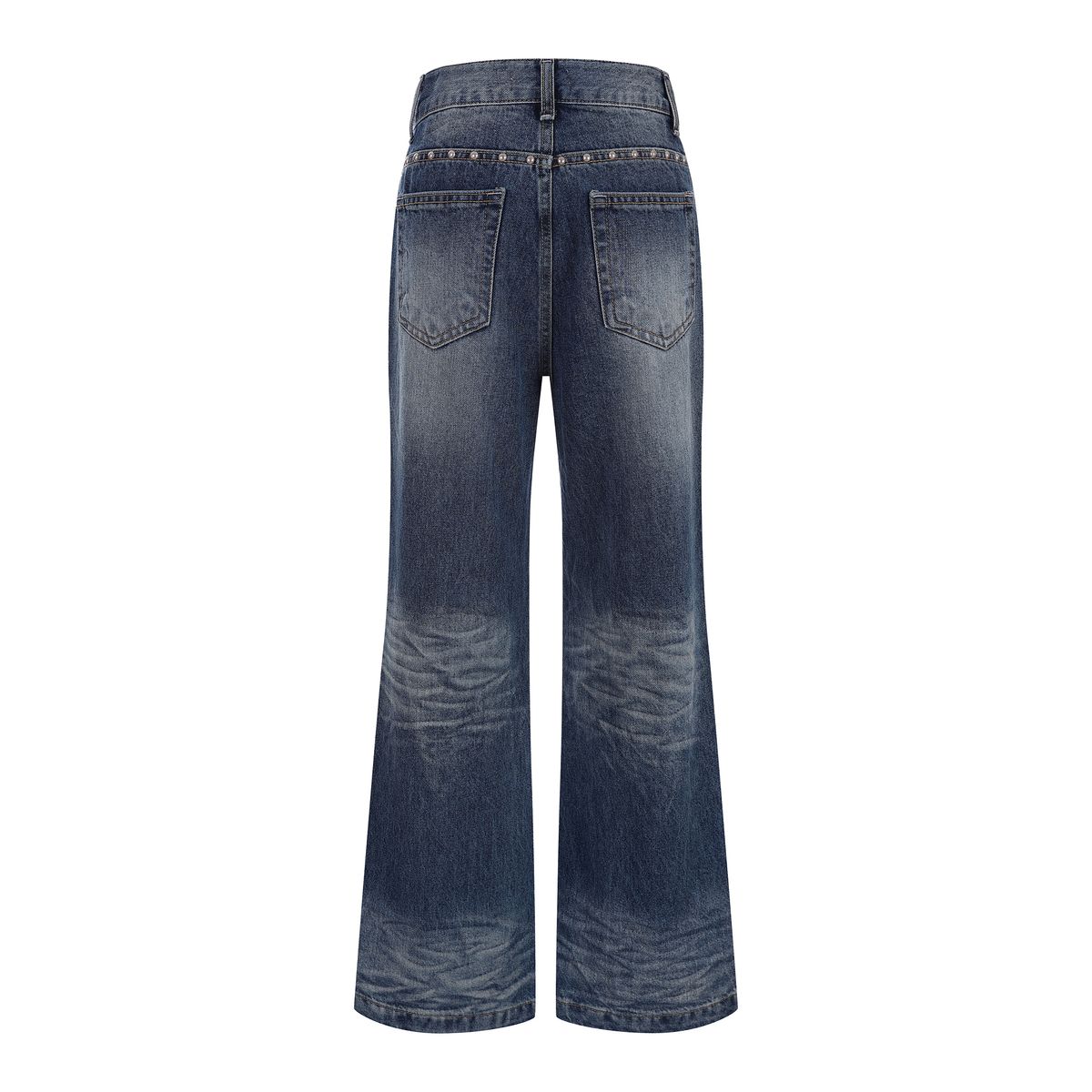 라라폭스(LALAFOX) STUD SEMI-WIDE DENIM PANTS BLUE 데님 팬츠 BR4DP006