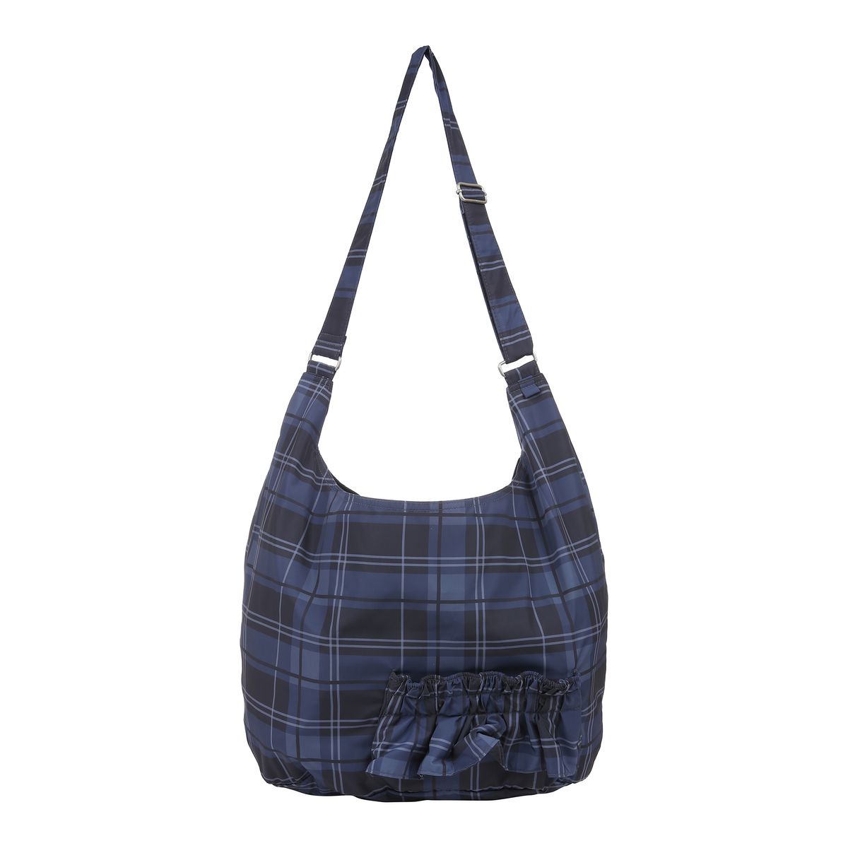 라라폭스(LALAFOX) CHECK 2WAY HOBO BAG NAVY 호보백 BR4AB002