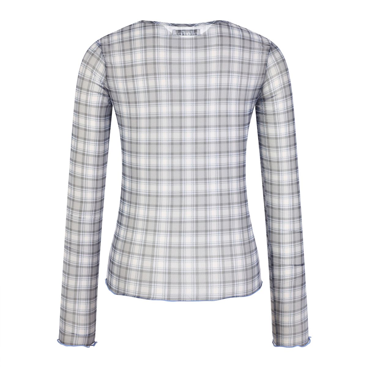 라라폭스(LALAFOX) MESH CHECK TOP BLUE 메쉬 탑 BR4CL012