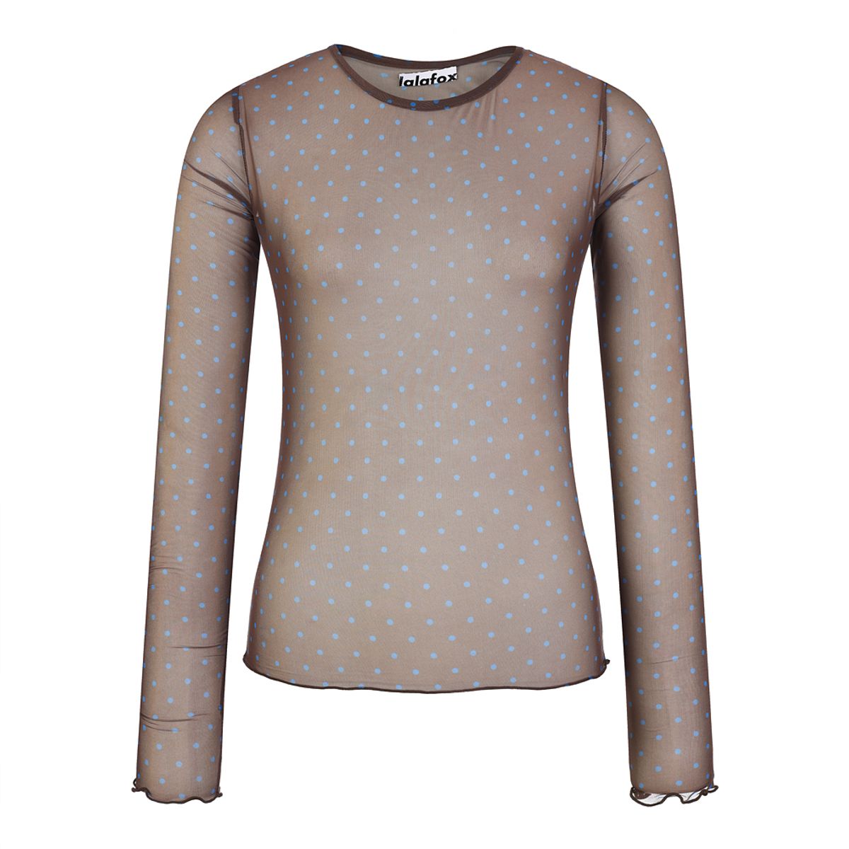 라라폭스(LALAFOX) MESH DOT TOP BROWN 도트 탑 BR4CL013