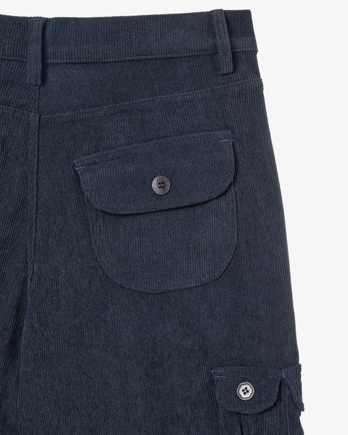 에이이에이이(AEAE) ROUND POCKET CORDUROY PANTS [NAVY]