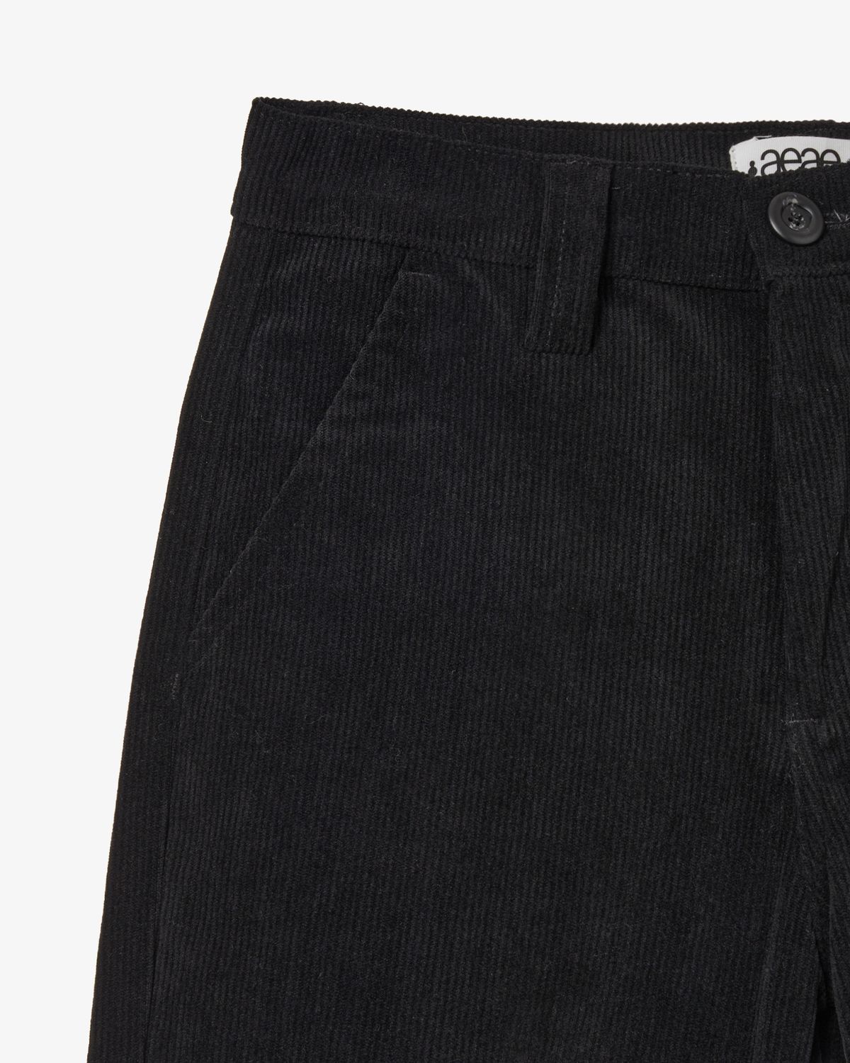 에이이에이이(AEAE) STAR PATCH CAPRI CORDUROY PANTS [BLACK]