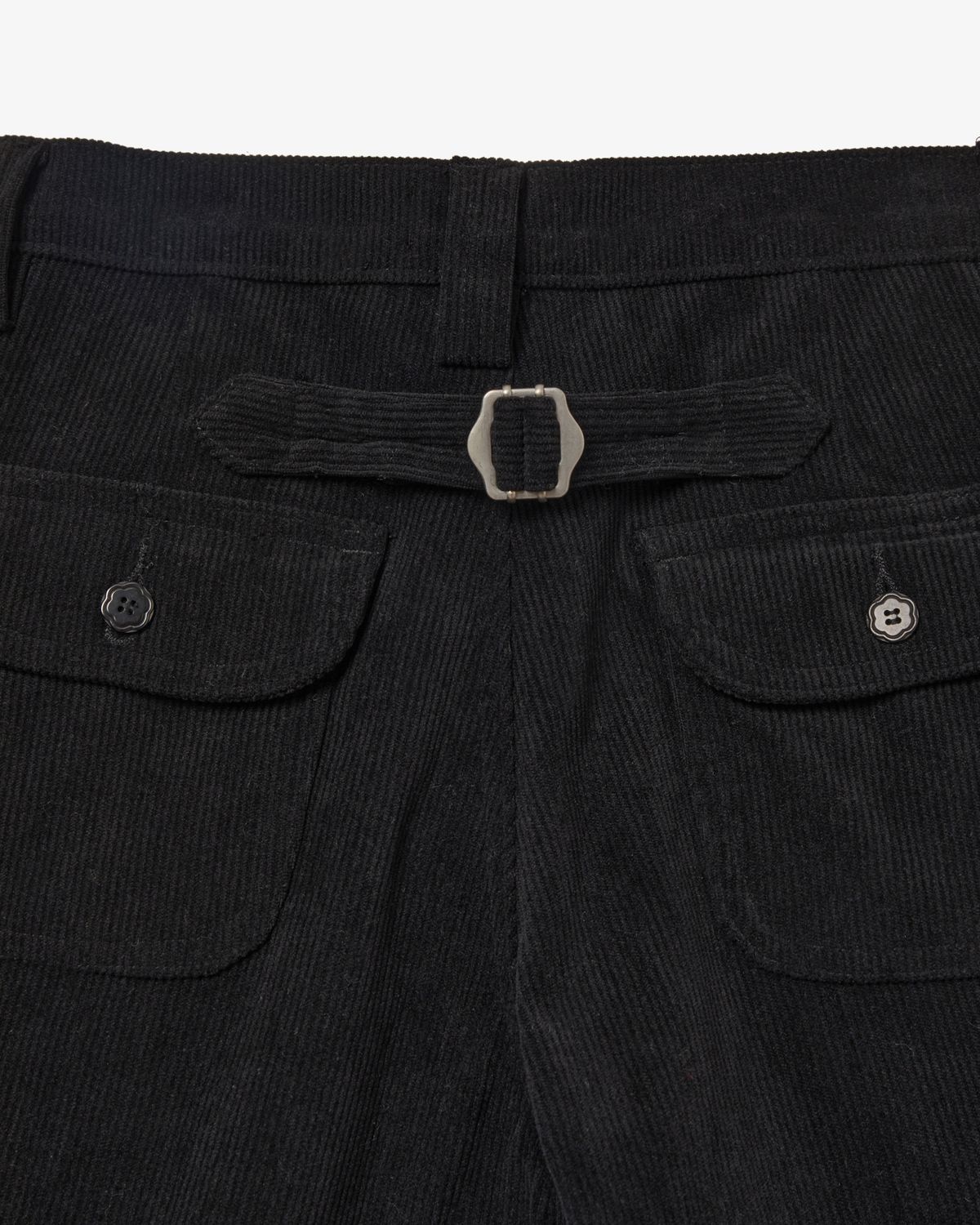 에이이에이이(AEAE) STAR PATCH CAPRI CORDUROY PANTS [BLACK]