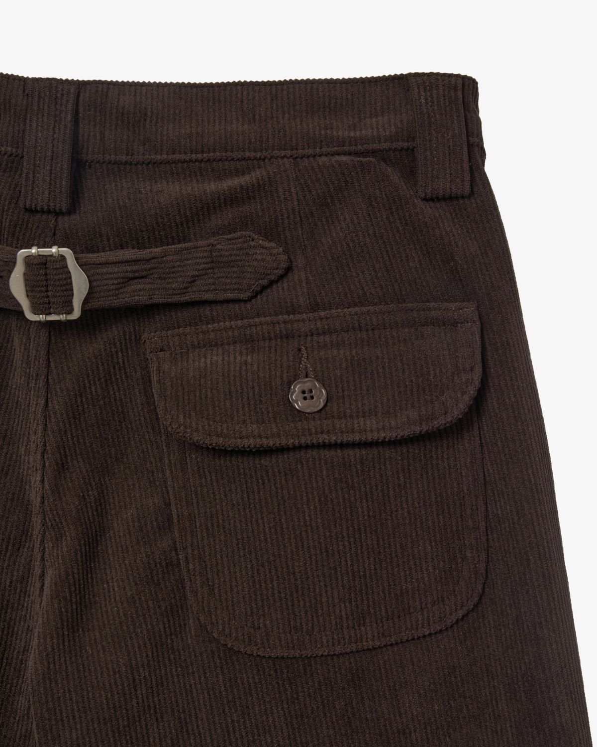 에이이에이이(AEAE) STAR PATCH CAPRI CORDUROY PANTS [BROWN]