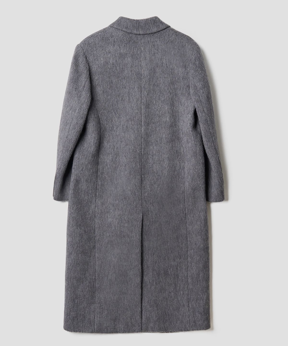 튜드먼트(TTUDEMENT) ALPACA SINGLE LONG COAT MELANGE GREY