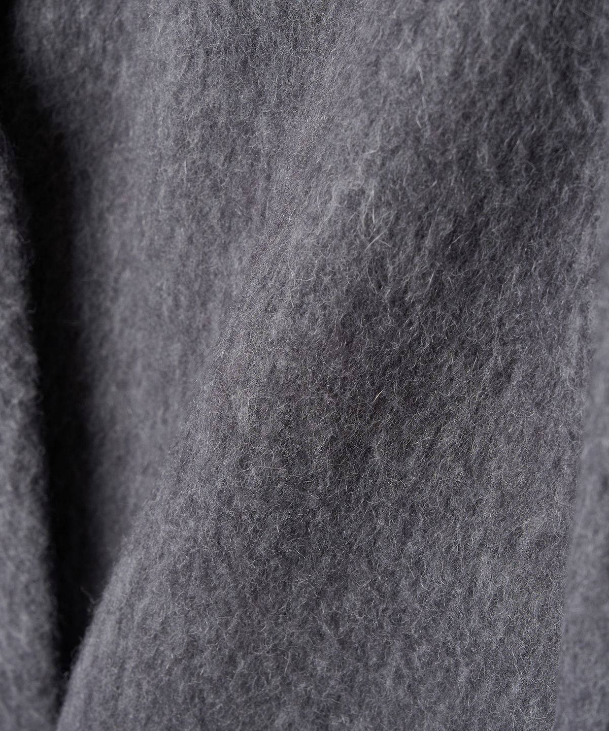 튜드먼트(TTUDEMENT) ALPACA SINGLE LONG COAT MELANGE GREY