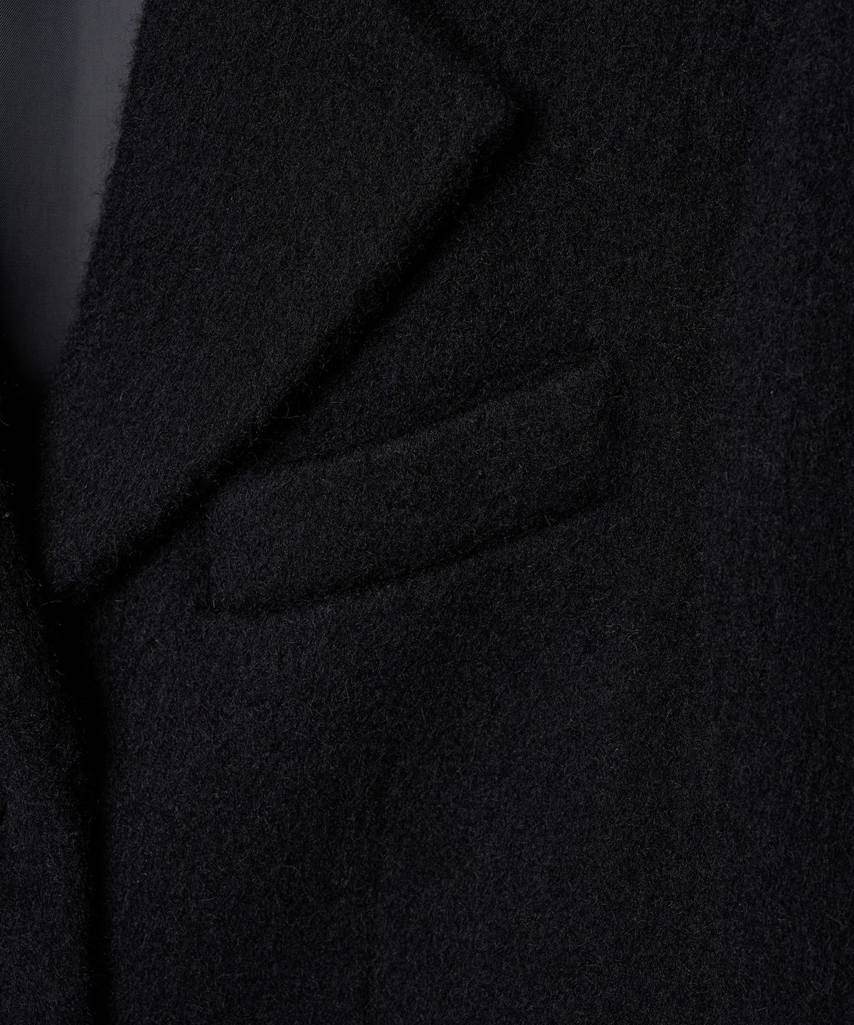 튜드먼트(TTUDEMENT) ALPACA SINGLE LONG COAT BLACK