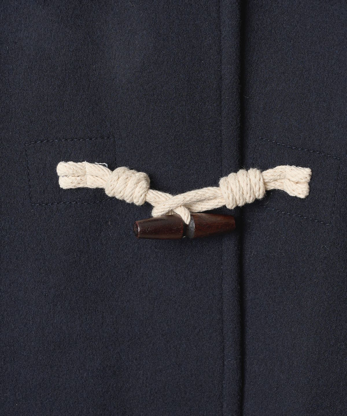 튜드먼트(TTUDEMENT) WOOL HOODED DUFFLE COAT NAVY