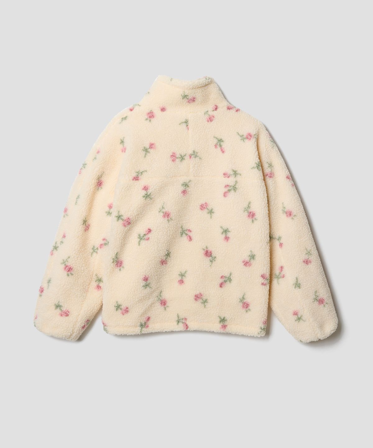 튜드먼트(TTUDEMENT) FLEECE FLORAL JACKET IVORY