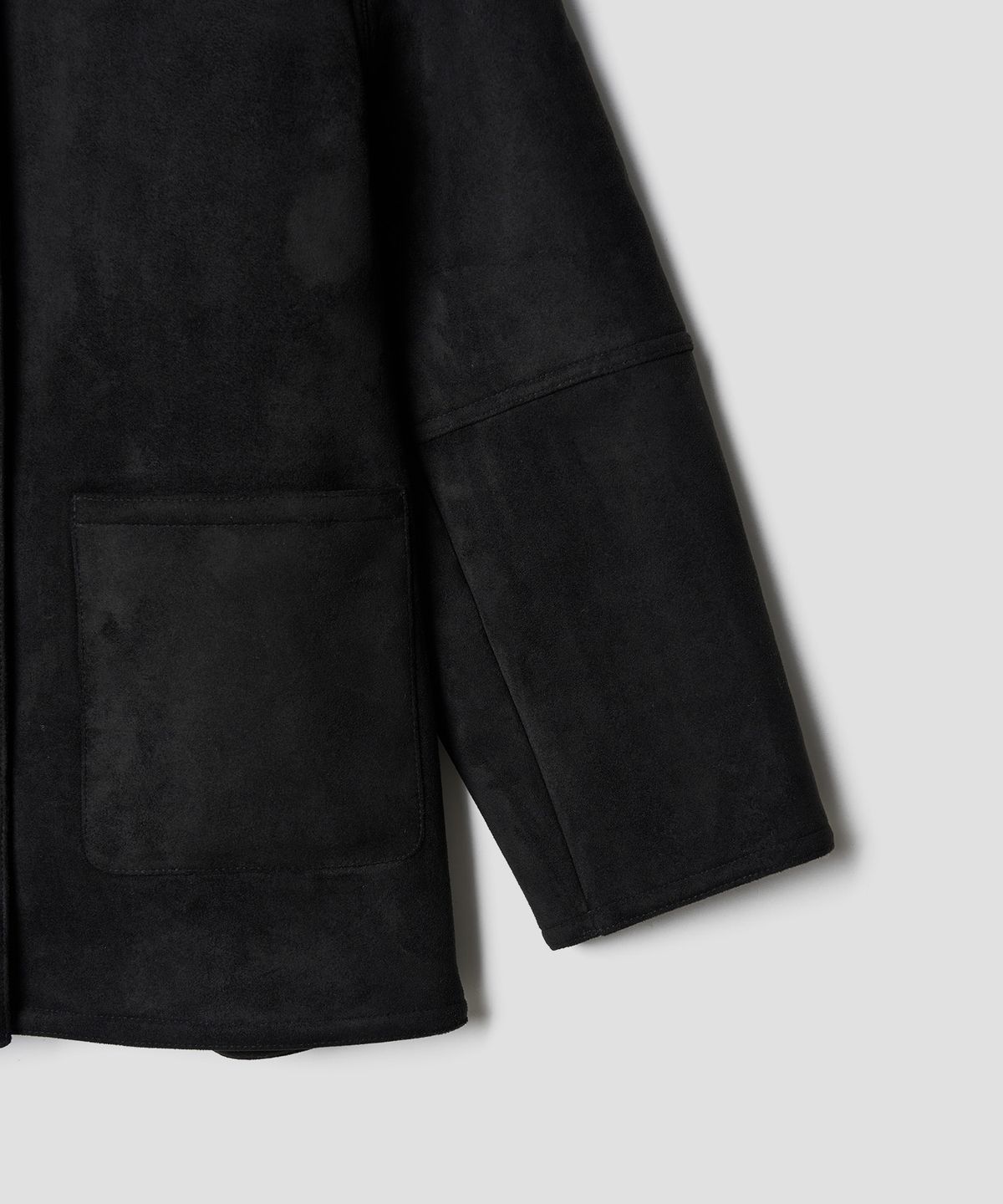 튜드먼트(TTUDEMENT) TEDDY COLLAR BUTTON MUSTANG BLACK