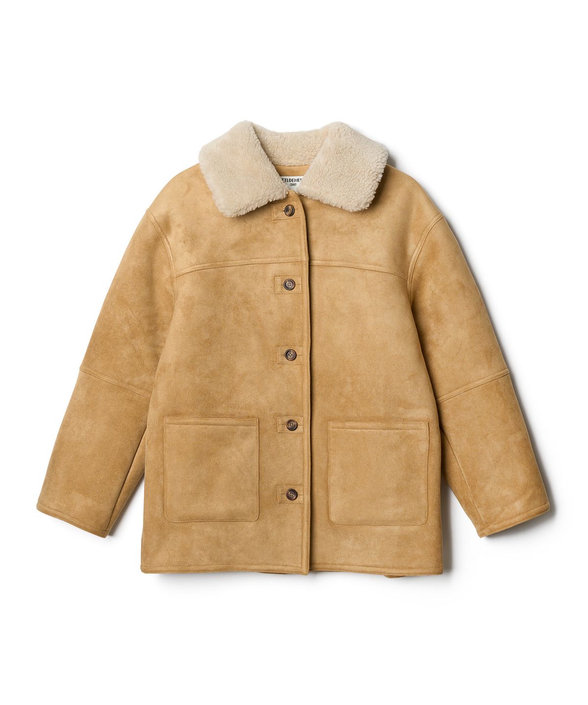 튜드먼트(TTUDEMENT) TEDDY COLLAR BUTTON MUSTANG BEIGE