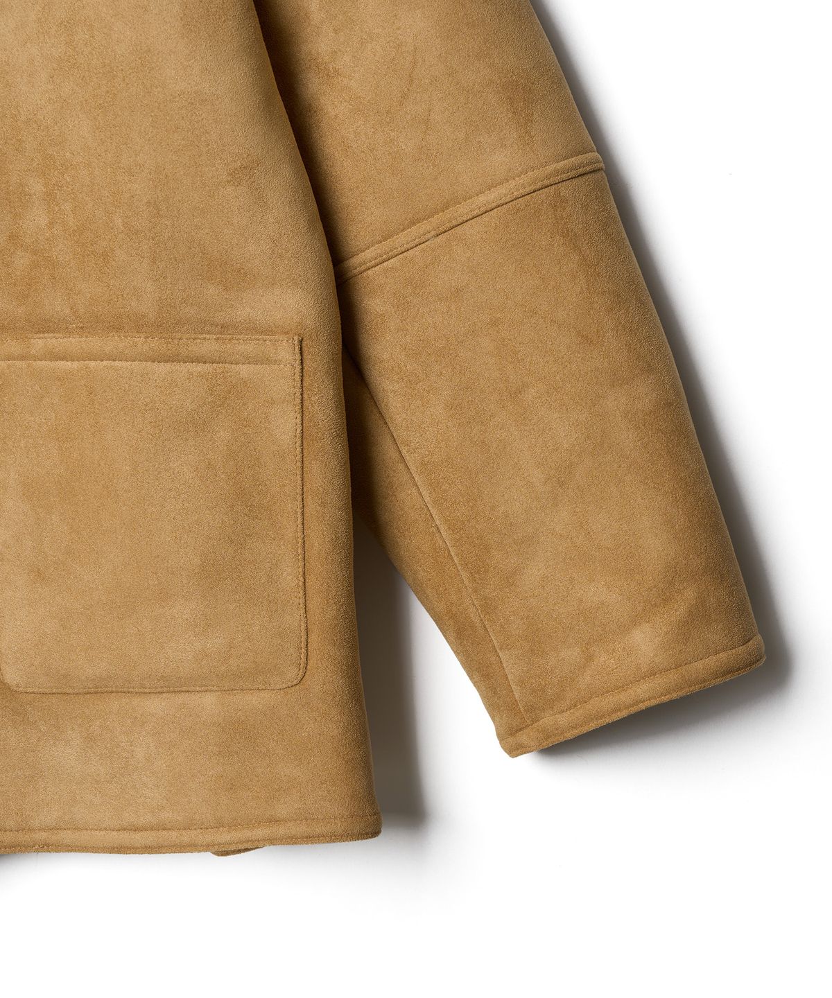 튜드먼트(TTUDEMENT) TEDDY COLLAR BUTTON MUSTANG BEIGE