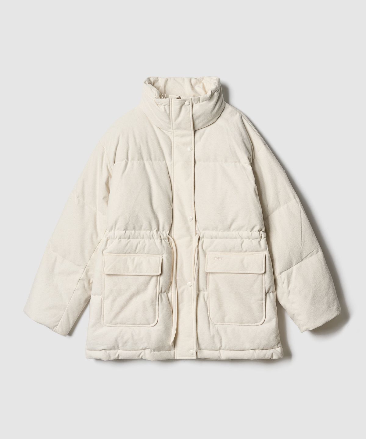 튜드먼트(TTUDEMENT) DUCK DOWN OVERFIT HALF JUMPER IVORY