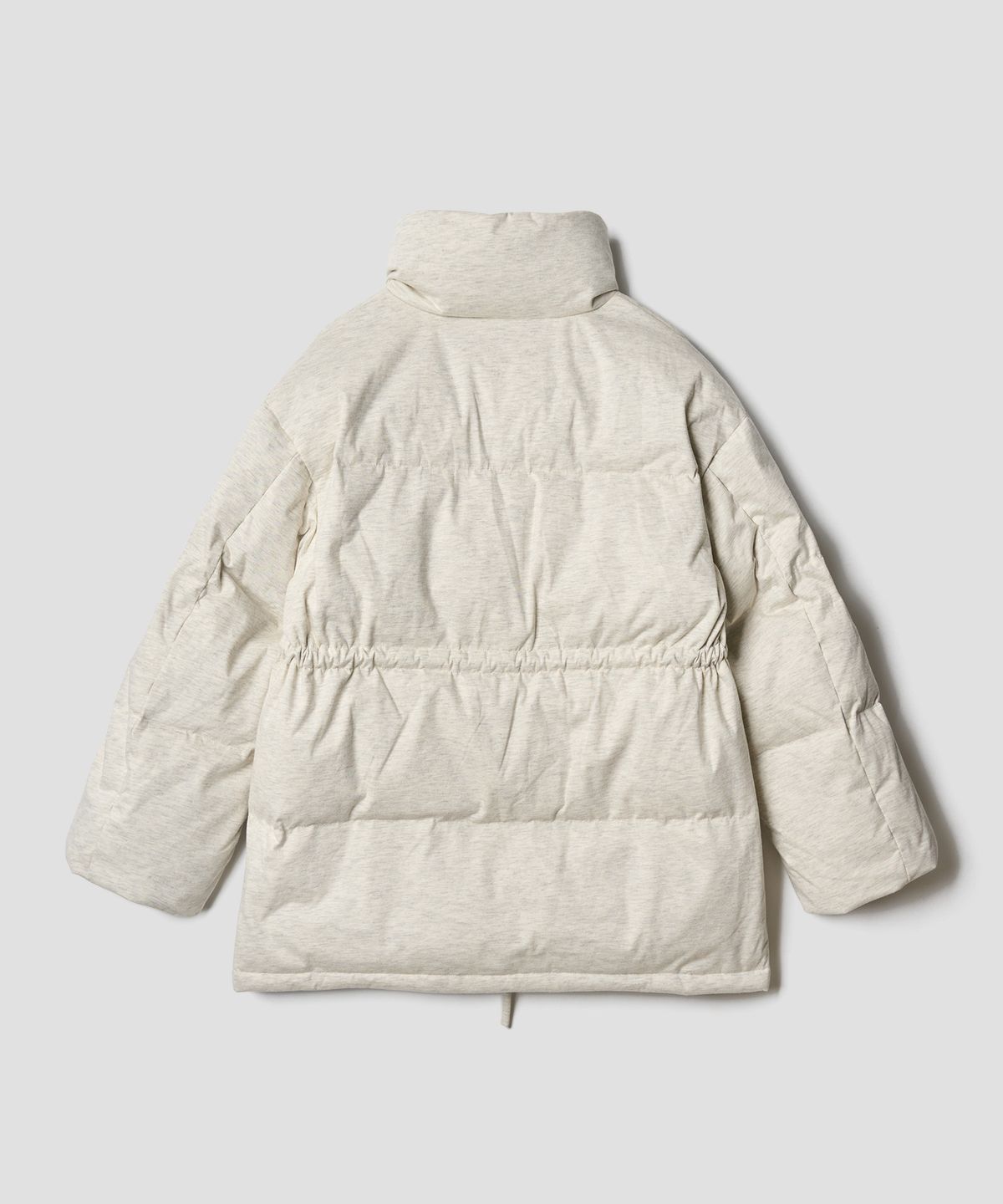 튜드먼트(TTUDEMENT) DUCK DOWN OVERFIT HALF JUMPER MELANGE GREY