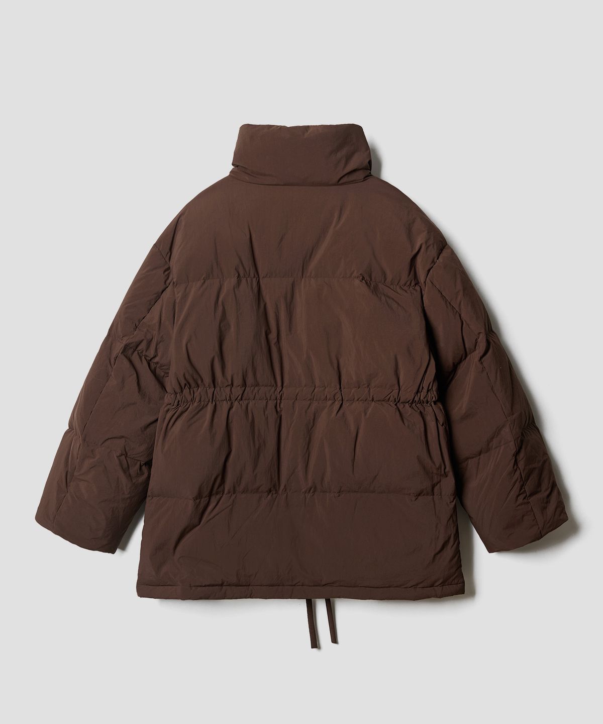 튜드먼트(TTUDEMENT) DUCK DOWN OVERFIT HALF JUMPER BROWN