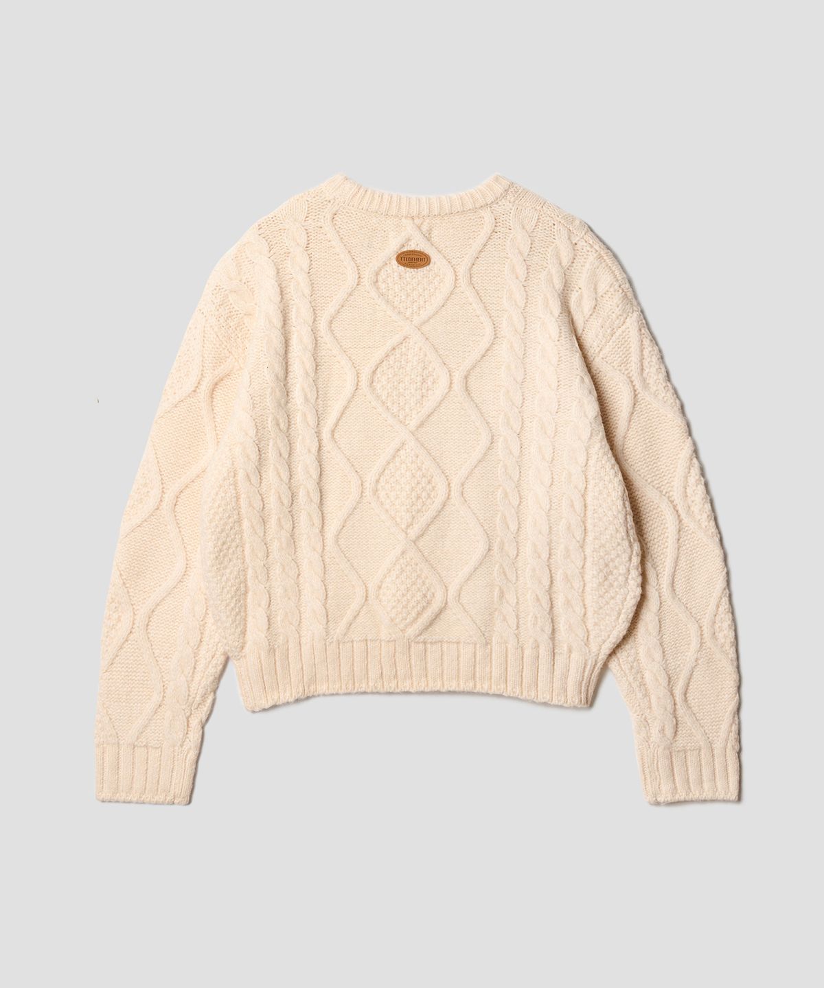 튜드먼트(TTUDEMENT) CHUNKY CABLE KNIT IVORY