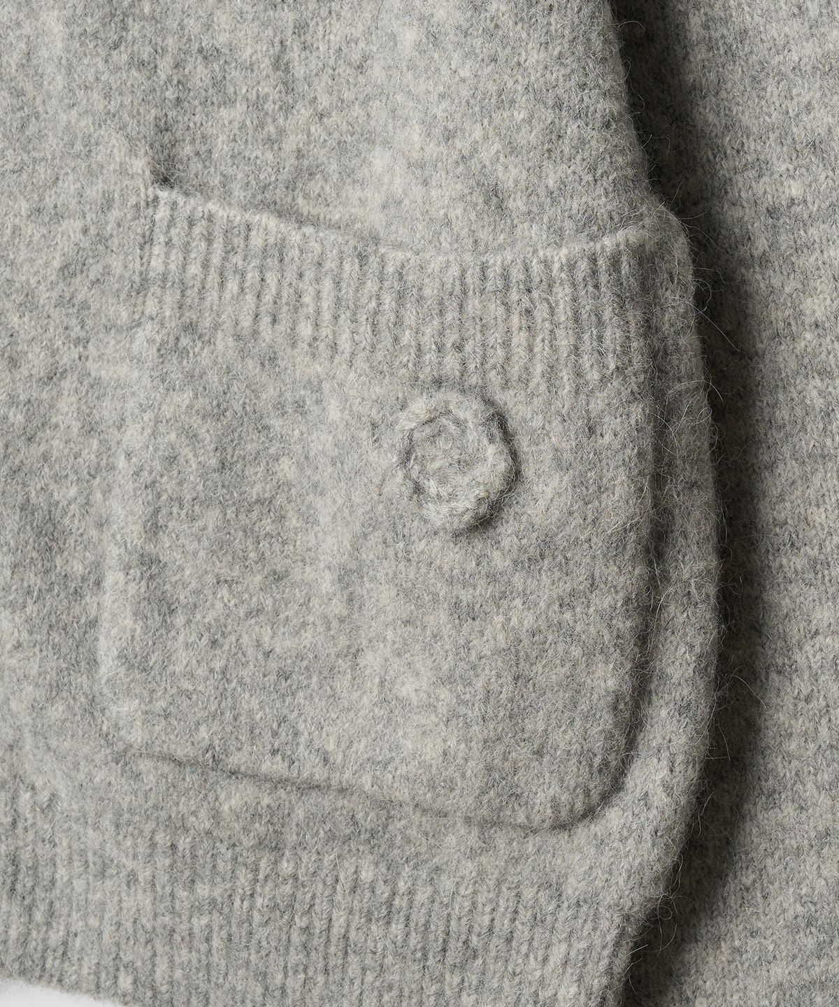 튜드먼트(TTUDEMENT) ALPACA FLOWER CARDIGAN GREY