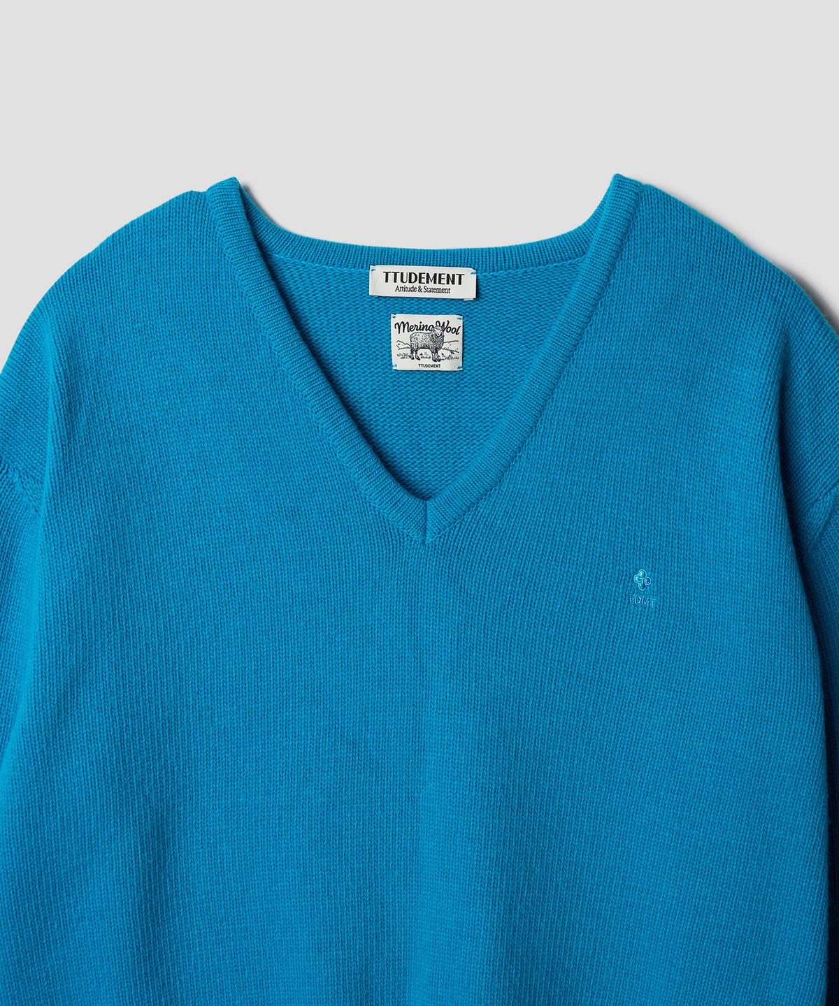 튜드먼트(TTUDEMENT) ESSENTIAL WOOL V-NECK KNIT 4COLORS