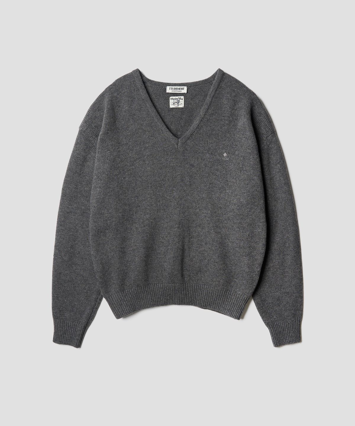 튜드먼트(TTUDEMENT) ESSENTIAL WOOL V-NECK KNIT 4COLORS