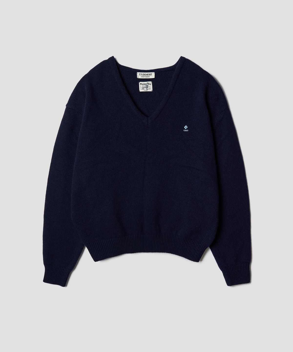 튜드먼트(TTUDEMENT) ESSENTIAL WOOL V-NECK KNIT 4COLORS
