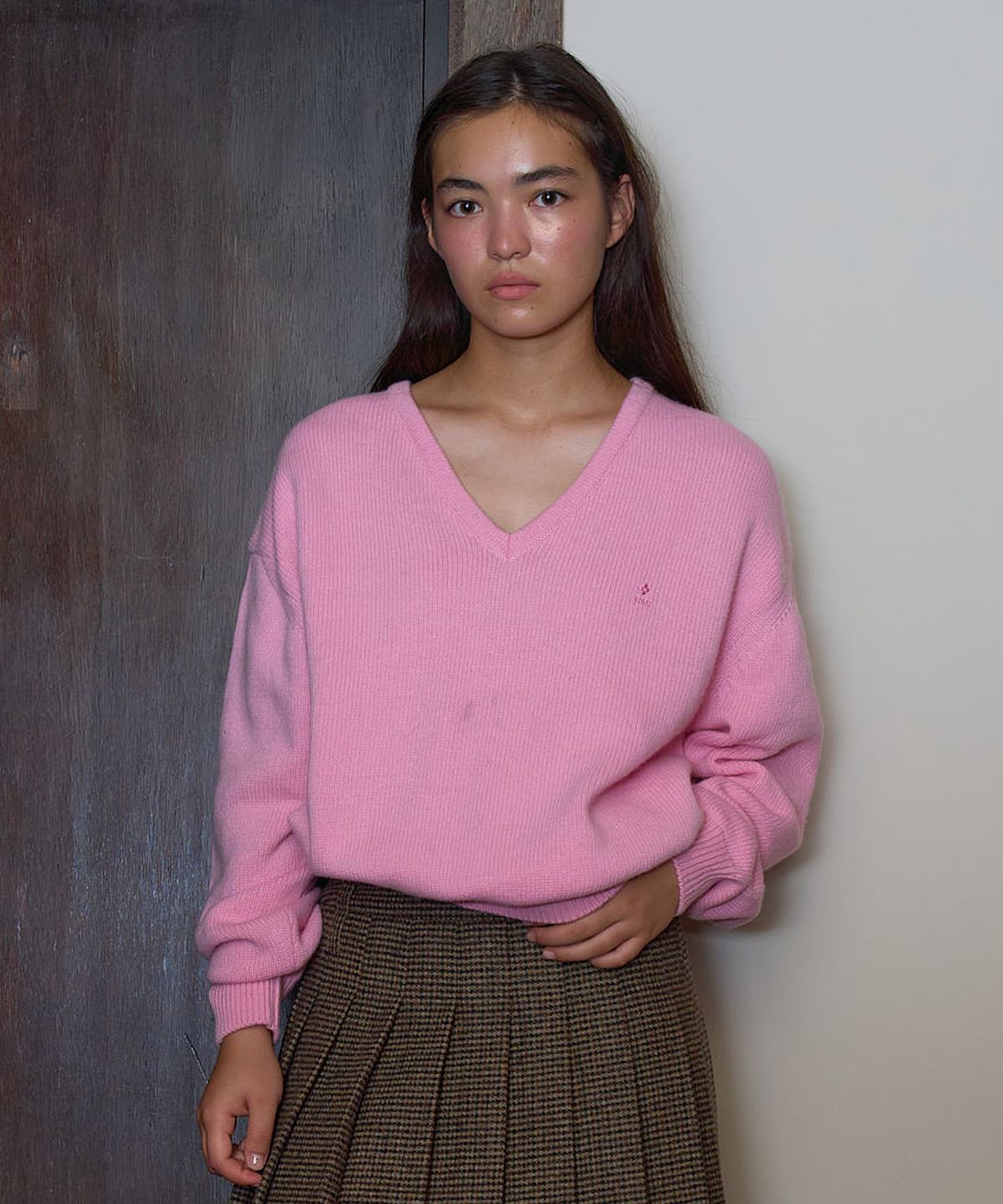 튜드먼트(TTUDEMENT) ESSENTIAL WOOL V-NECK KNIT 4COLORS