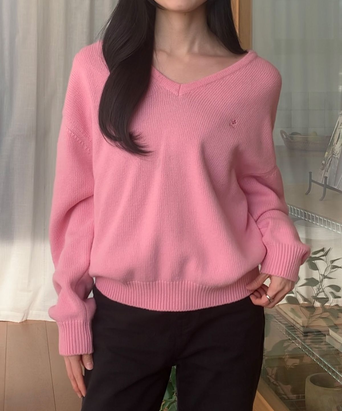 튜드먼트(TTUDEMENT) ESSENTIAL WOOL V-NECK KNIT 4COLORS