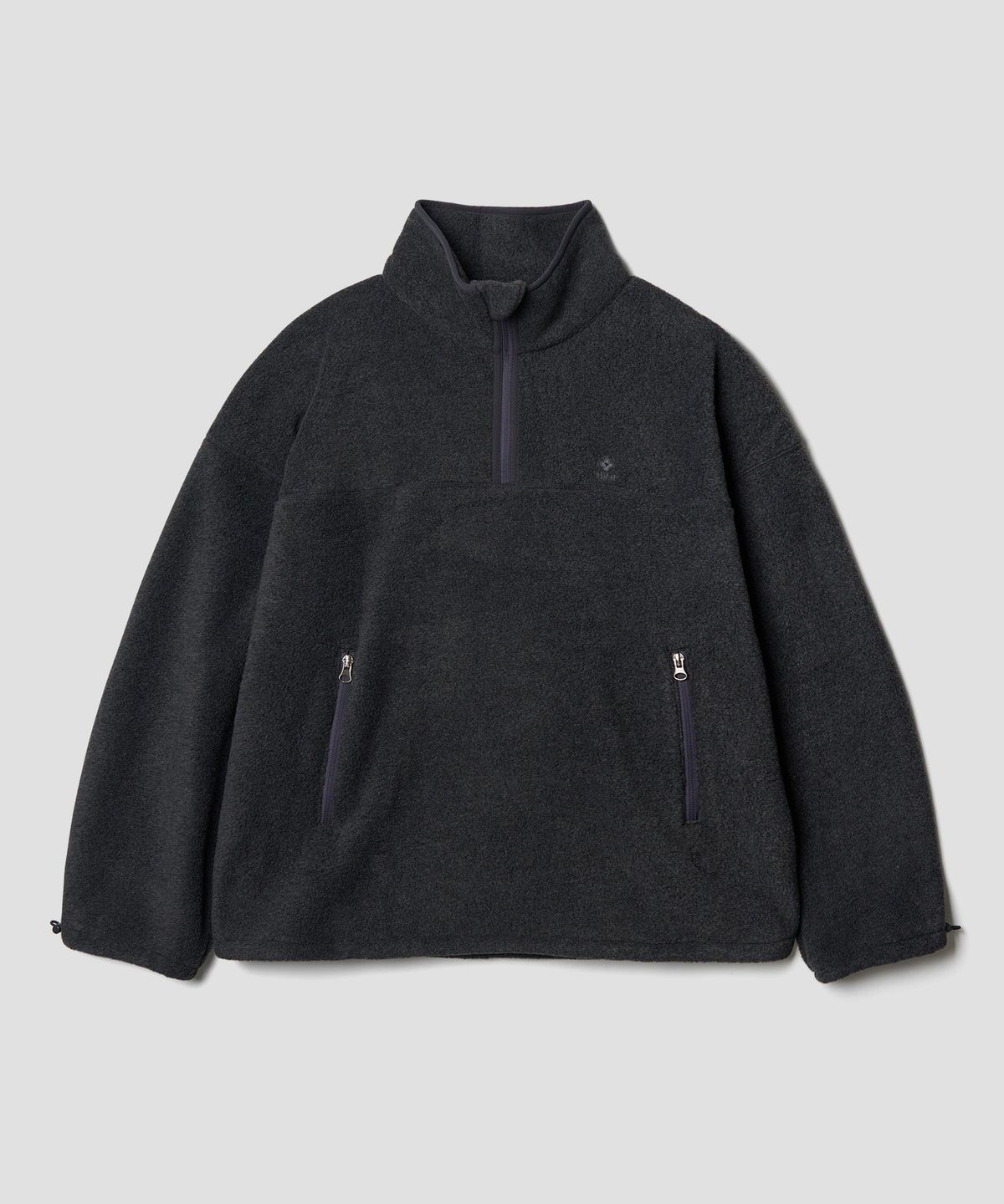 튜드먼트(TTUDEMENT) SOFT FLEECE HALF ZIP-UP CHARCOAL