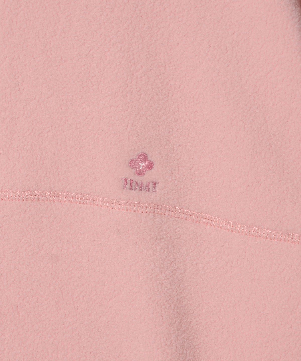 튜드먼트(TTUDEMENT) SOFT FLEECE HALF ZIP-UP PINK