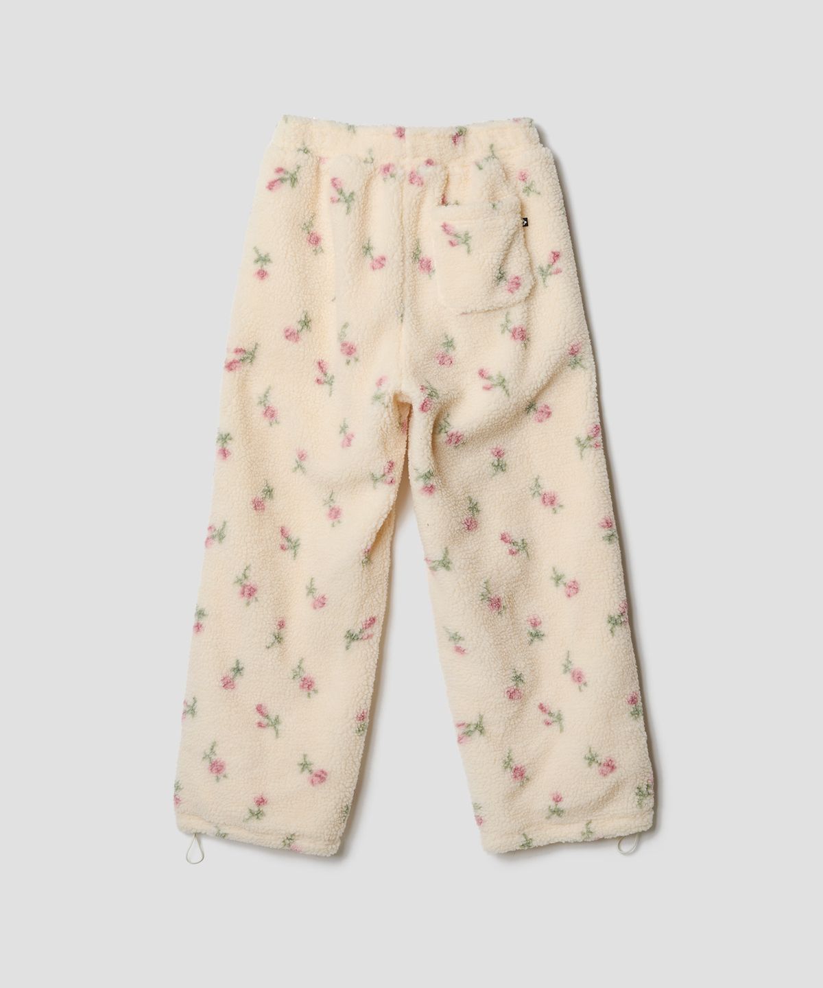튜드먼트(TTUDEMENT) FLORAL FLEECE PANTS IVORY