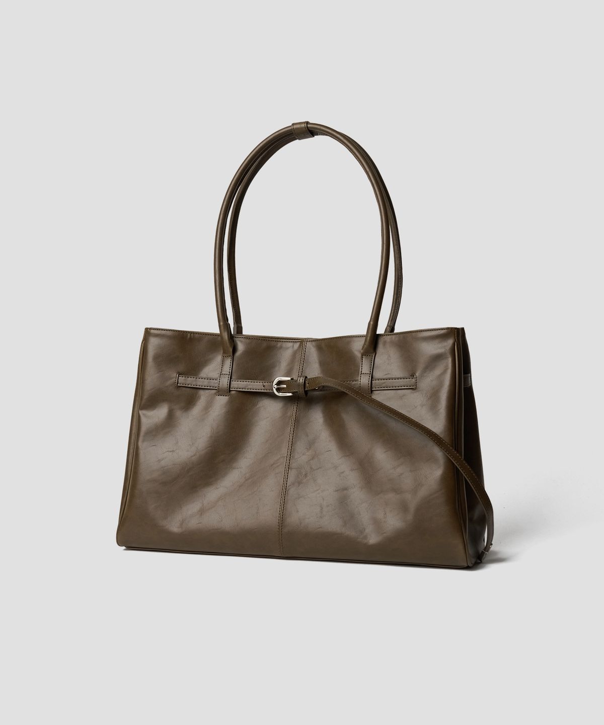 튜드먼트(TTUDEMENT) CLASSIC BELT SQUARE BAG BROWN