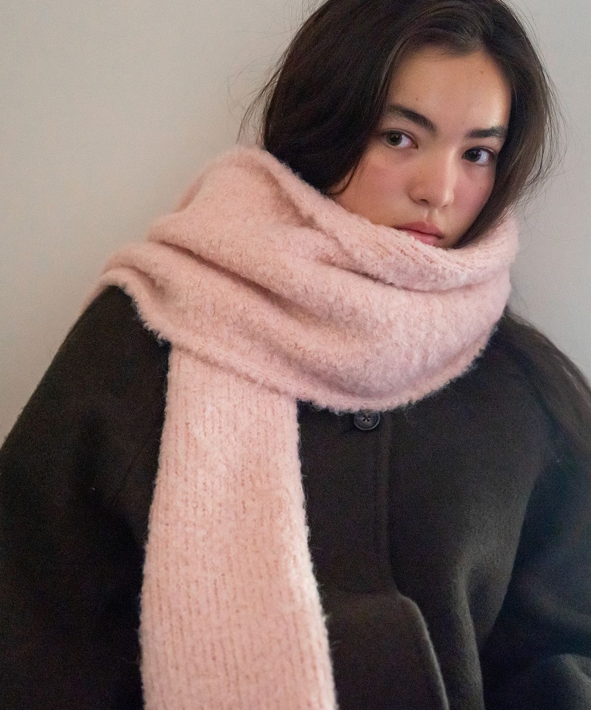 튜드먼트(TTUDEMENT) SOFT VOLUME MUFFLER PINK