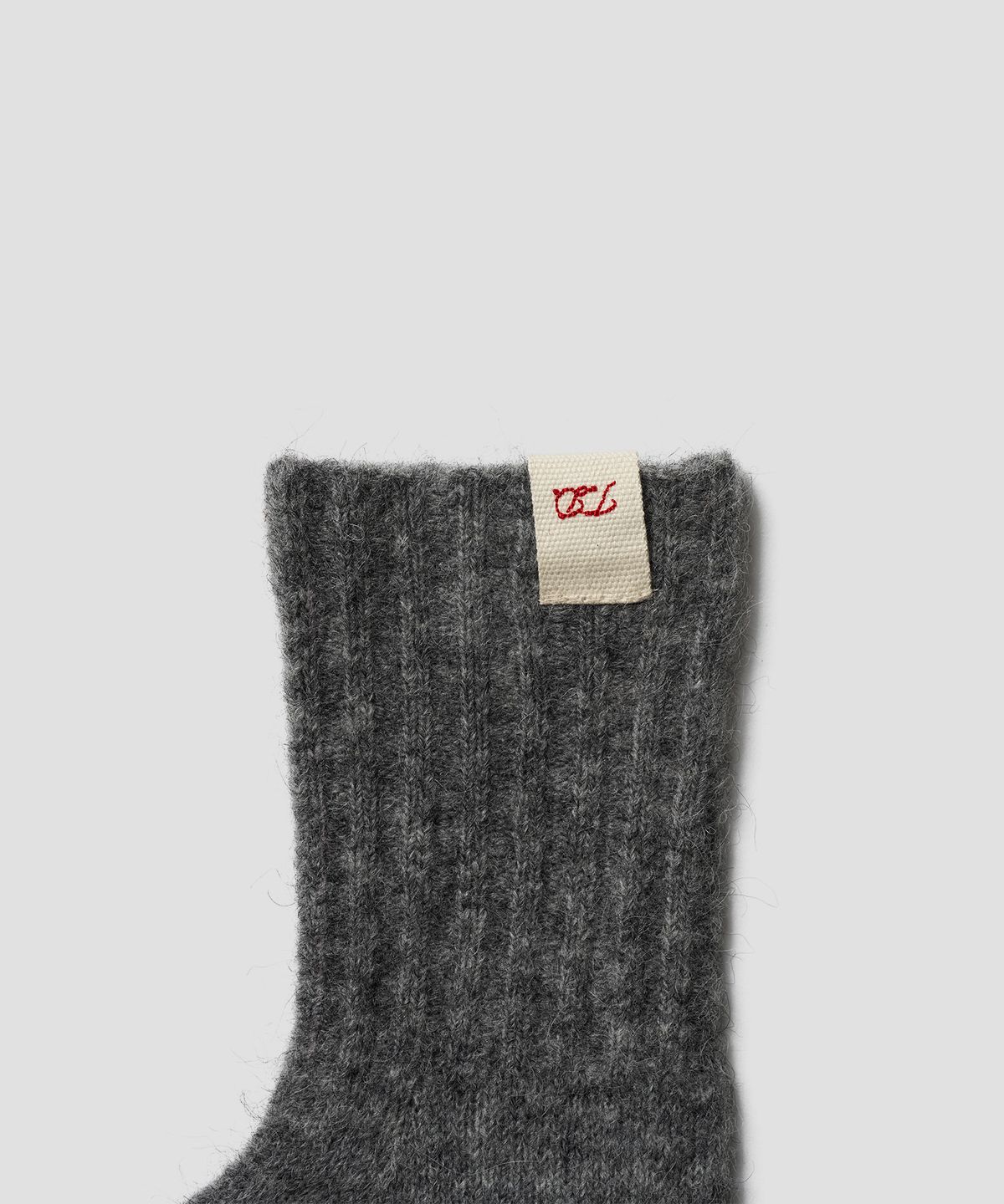 튜드먼트(TTUDEMENT) ALPACA WOOL KNIT GLOVES MELANGE GREY